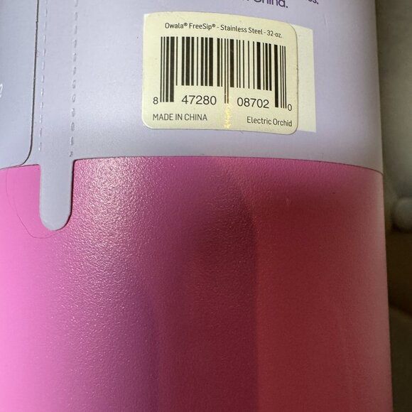Owala 32oz FreeSip Electric Orchid Insulated Stainless Steel Water Bottle NWT - Picture 8 of 11